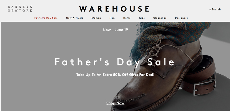 Barney’s Warehouse, Extra 50% off select men’s styles